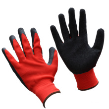 NMSAFETY EN388: 2016 2131X Latex schwarzer Handschuh für Bauarbeiten